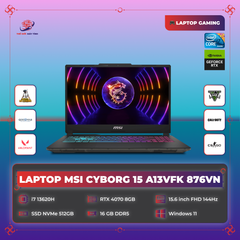 Laptop MSI Cyborg 15 A13VFK 876VN | i7 13620H | 16GB DDR5 | 512GB | RTX 4060 8GB | 15.6 FHD IPS 144Hz