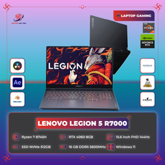 Laptop Lenovo Legion 5 R7000 | Ryzen 7 8745H | 16GB |  512GB | RTX 4060 8GB | 15.6 inch FHD 144Hz | NK