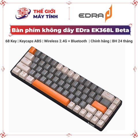 Bàn phím cơ không dây EDra EK368L Beta