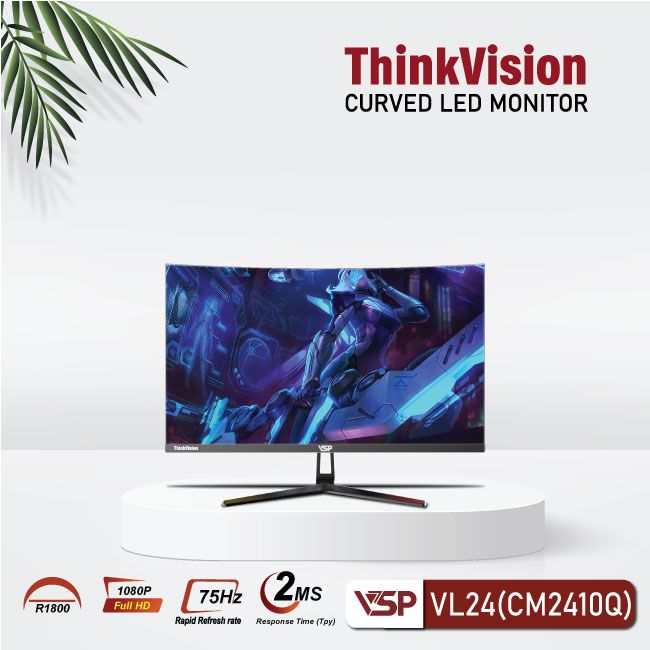 Màn hình cong VSP VL24 | 24 inch | CM2410Q | 2ms | 75Hz