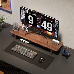 Kệ gỗ decor bàn máy tính