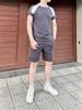 Bộ thể thao nam phối sọc cao cấp, cotton tổ ong thoáng mát mẫu mới - RHBT3