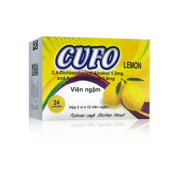 Viên ngậm HONEY LEMON - LEMON - BLACK CURRANT điều trị nhiễm khuẩn miệng và họng