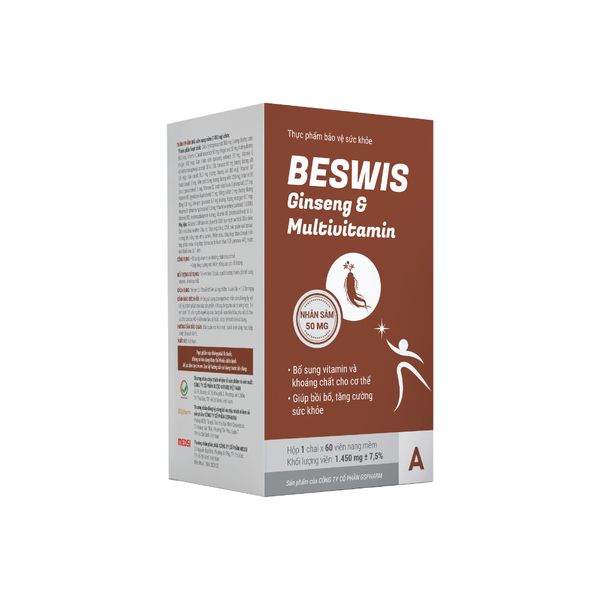 Thực phẩm bảo vệ sức khỏe BESWIS GINSENG & MULTIVITAMIN