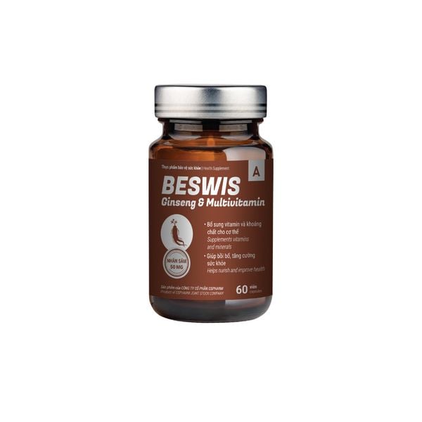 Thực phẩm bảo vệ sức khỏe BESWIS GINSENG & MULTIVITAMIN