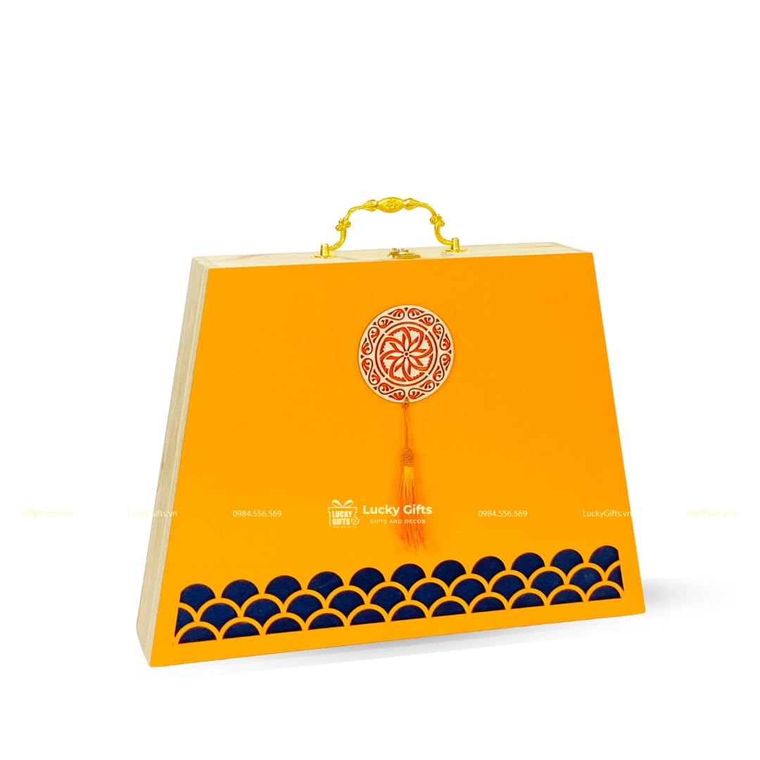 Hộp gỗ túi xách kèm phụ kiện