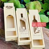  Hộp gỗ thông đựng rượu vang HR2501 - LuckyGifts 