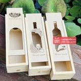  Hộp gỗ thông đựng rượu vang HR2501 - LuckyGifts 