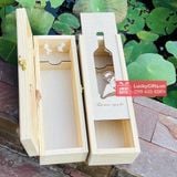  Hộp gỗ thông đựng rượu vang HR2502 - LuckyGifts 