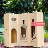  Hộp gỗ thông đựng rượu vang HR2502 - LuckyGifts 