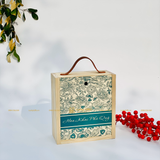  Hộp gỗ thông đựng rượu, quà Tết hoa khai phú quý 