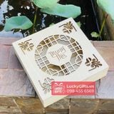  Hộp gỗ đựng 4 bánh trung thu 2025 thu an - LuckyGifts 