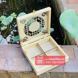  Hộp gỗ đựng 4 bánh trung thu 2025 thu an - LuckyGifts 