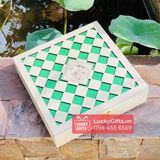 Hộp gỗ đựng 4 bánh trung thu 2025 lục kỳ - LuckyGifts 