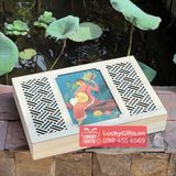  Hộp gỗ đựng 6 bánh trung thu 2025 cầm sắc - LuckyGifts 