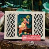  Hộp gỗ đựng 6 bánh trung thu 2025 cầm sắc - LuckyGifts 