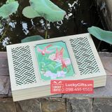  Hộp gỗ đựng 6 bánh trung thu 2025 hồng yến - LuckyGifts 