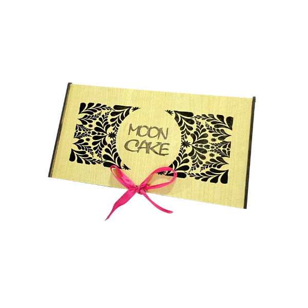 Hộp gỗ trung thu đựng 2 bánh