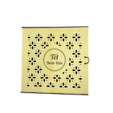  Hộp gỗ đựng bánh trung thu 4 bánh, hộp đựng bánh trung thu họa tiết hoa cắt laser 