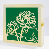  Hộp gỗ đựng trung thu hoa sen 