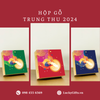  Hộp gỗ đựng bánh trung thu thỏ ngọc đón trăng in uv cao cấp 