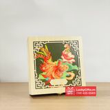  Hộp gỗ đựng 4 bánh trung thu 2025 phối giấy in màu lucky gifts 