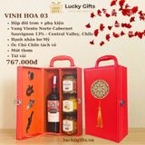  Hộp quà Tết Vinh Hoa 03 – Quà biếu vang Chile chỉn chu, mở là ưng ý | LuckyGifts 