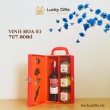  Hộp quà Tết Vinh Hoa 03 – Quà biếu vang Chile chỉn chu, mở là ưng ý | LuckyGifts 