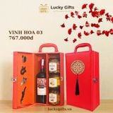  Hộp quà Tết Vinh Hoa 03 – Quà biếu vang Chile chỉn chu, mở là ưng ý | LuckyGifts 