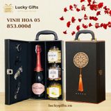  Hộp quà Tết Vinh Hoa 05 – Món quà ngọt ngào, tinh tế từ vẻ ngoài đến hương vị | LuckyGifts 