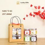  Hộp quà Tết Như Ý 03 – Quà tặng giá tốt, có macca & khô gà | LuckyGifts 