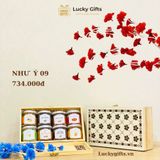  Hộp quà Tết Như Ý 09 – Hộp gỗ cao cấp 9 món dinh dưỡng | LuckyGifts 