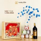  Hộp quà Tết Như Ý 21 – Quà Tết đậm phong cách Ý cho người sành vị | LuckyGifts 