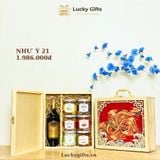  Hộp quà Tết Như Ý 21 – Quà Tết đậm phong cách Ý cho người sành vị | LuckyGifts 