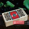 Hộp gỗ thông đựng quà Tết 2026 song hạc - LuckyGifts 
