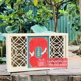  Hộp gỗ thông đựng quà Tết 2026 song hạc - LuckyGifts 