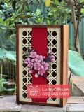  Hộp gỗ thông đựng quà Tết 2026 mây đào- LuckyGifts 