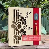  Hộp gỗ thông đựng quà Tết 2026 xuân lan - LuckyGifts 