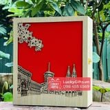  Hộp gỗ thông đựng quà Tết 2026 phố hoa - LuckyGifts 