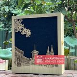  Hộp gỗ thông đựng quà Tết 2026 phố hoa - LuckyGifts 