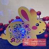  Lồng Đèn Gỗ Thỏ Hoa Cho Bé Gái – Có LED, Nhạc & Tô Màu – LuckyGifts.vn 
