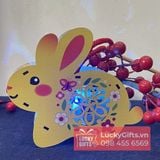  Lồng Đèn Gỗ Thỏ Hoa Cho Bé Gái – Có LED, Nhạc & Tô Màu – LuckyGifts.vn 