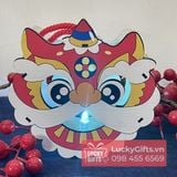  Lồng Đèn Gỗ Đầu Lân Trung Thu – LED, Nhạc, Tô Màu – LuckyGifts.vn 
