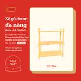  Kệ gỗ decor 2-3-4-5 tầng, kệ đa năng lắp ráp đơn giản phong cách hàn quốc, Kệ gỗ phòng ngủ, phòng khách, nhà bếp 