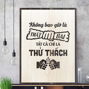  Tranh gỗ decor tạo động lực Lucky-T06 