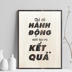  Tranh gỗ decor tạo động lực Lucky-T12 