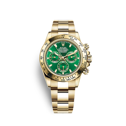  Đồng hồ Rolex Cosmograph Daytona 40 Mặt số xanh green 116508-0013 Vàng kim 18ct 