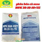  phân bón CÀ MAU NPK Hàn Việt 30-10-10 +TE bao 9.9kg 