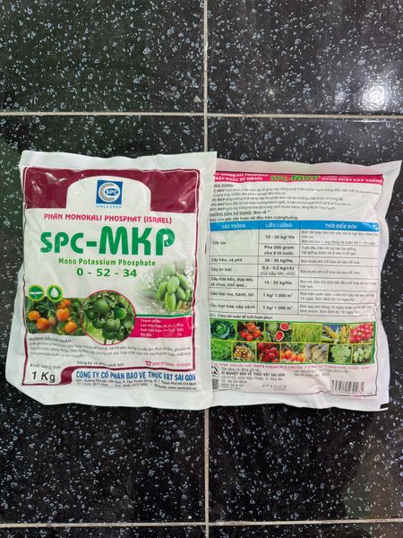  Phân Bón lá cao cấp MKP 0-52-34 (HAIFA) chuyên dùng pha dung dịch thủy canh 