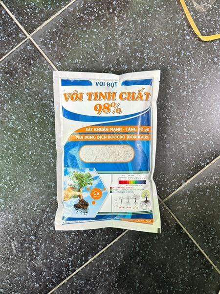  1kg Vôi bột - vôi nông nghiệp cải tạo đất trồng 1kg 